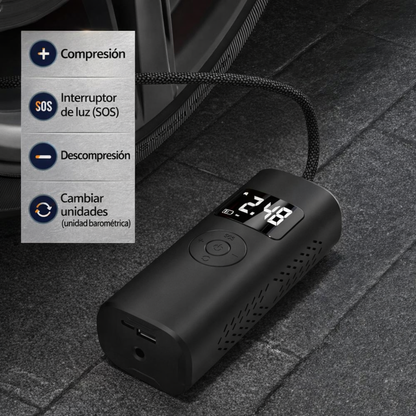 🚗🔥 COMPRESOR PORTÁTIL INALÁMBRICO