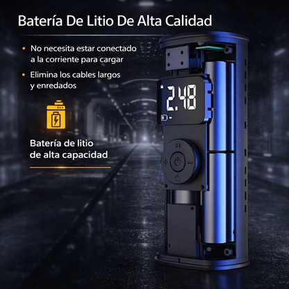 🚗🔥 COMPRESOR PORTÁTIL INALÁMBRICO