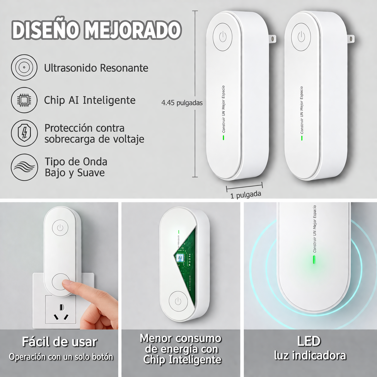 🦟🚫 REPELENTE ULTRASÓNICO ANTIPLAGAS